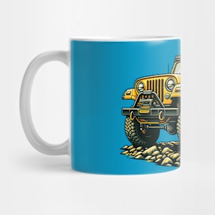 Offroad yellow Jeep Mug